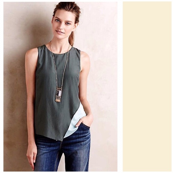 Anthro "Split-Tone Tank" by Bordeaux - Picture 5 of 6